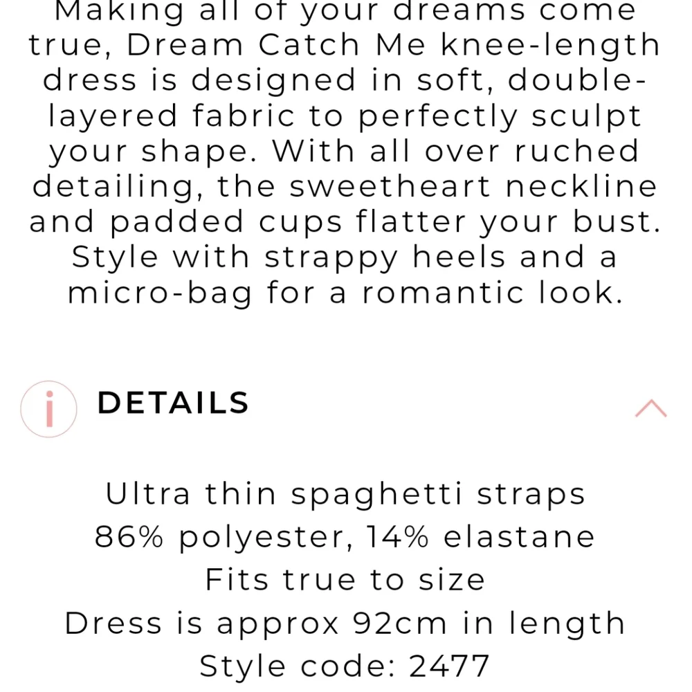 DREAM CATCH ME SWEETHEART KNEE LENGTH DRESS IN Ivory - Picture 4 of 7